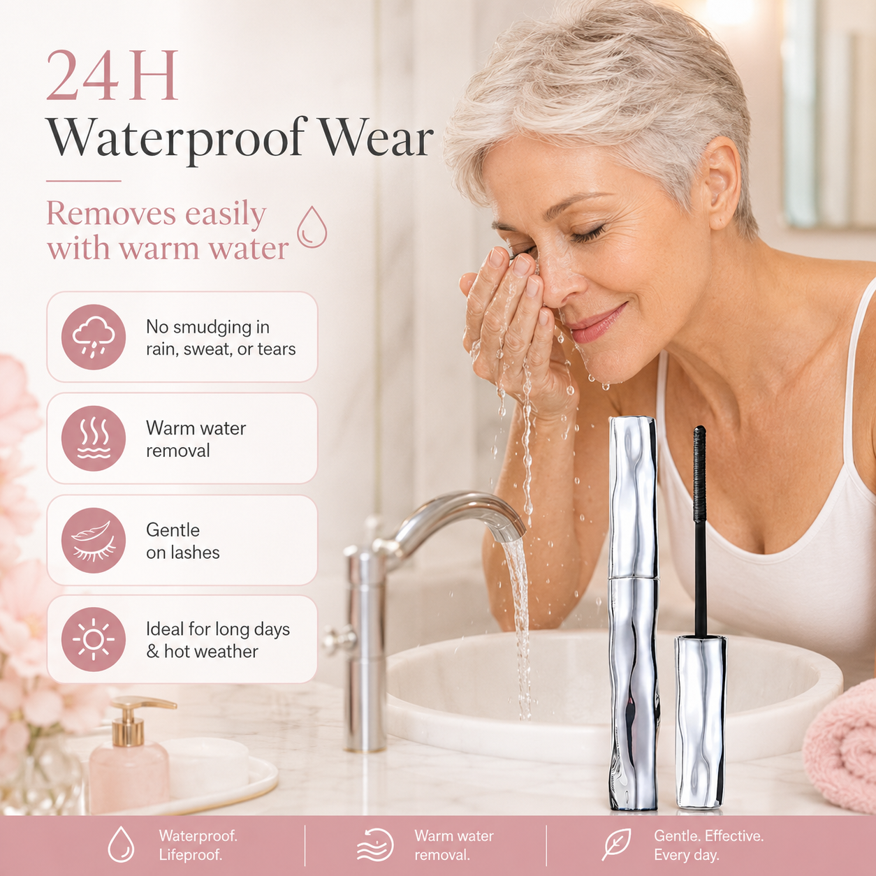 Sirenl® Waterproof Mascara 💧 – Longer, Fuller-Looking Lashes Without Clumping
