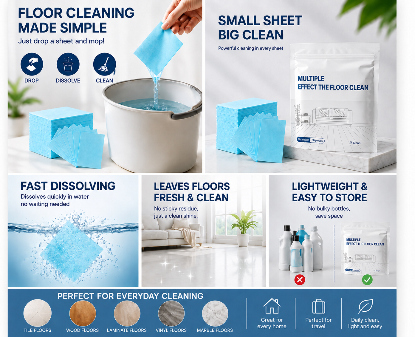 Cleaner Floors Without the Heavy Bottle