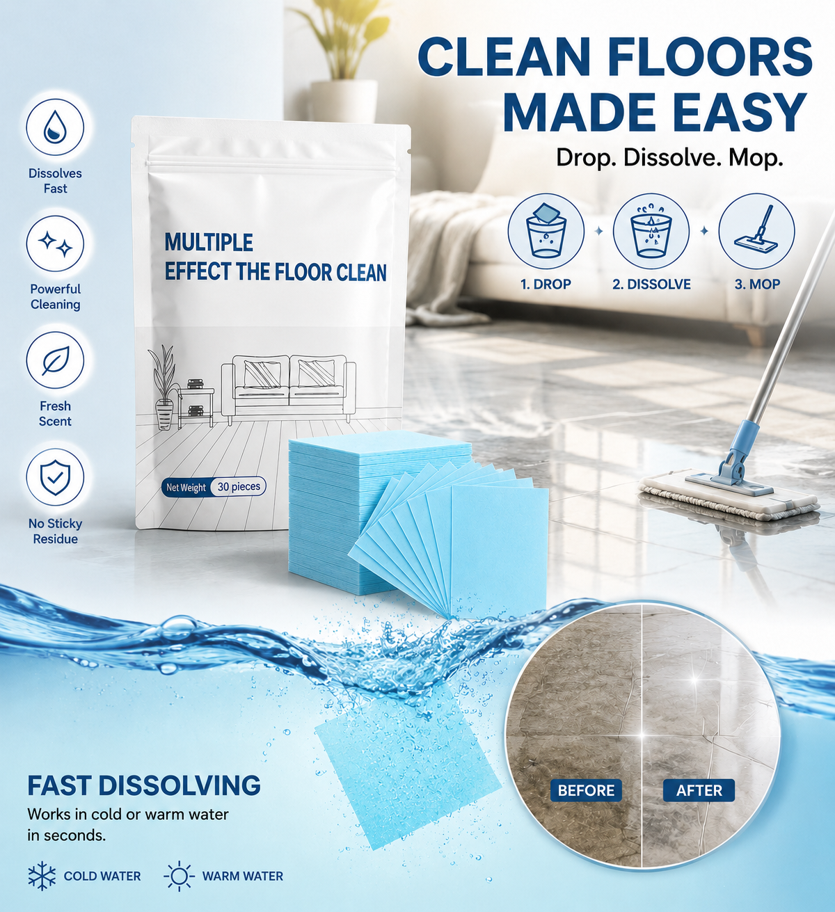 Cleaner Floors Without the Heavy Bottle